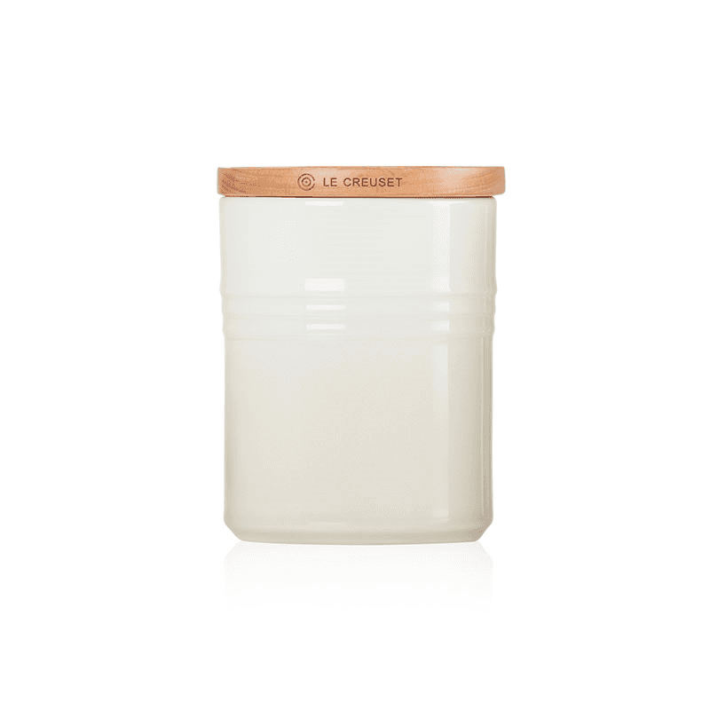 Stoneware Medium storage jar, 10 x 12cm - 540ml, Meringue