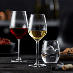 Image showing the Juvel Set of 4 White Wine Glasses, 380ml, Clear product.