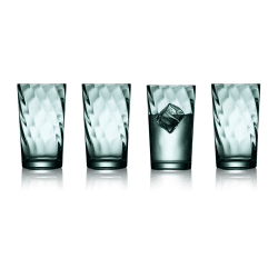 Image showing the Vienna Set of 4 Highball Glasses, 450ml, Green product.