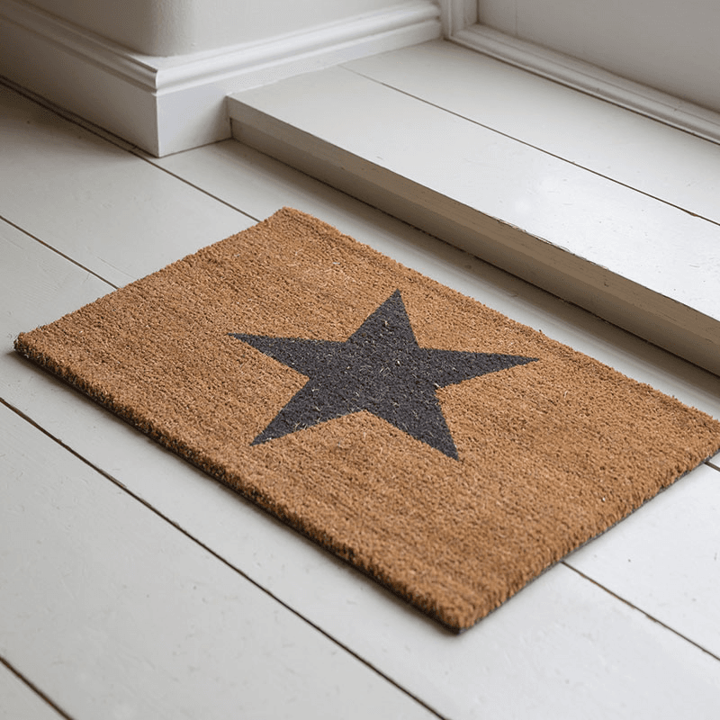 Star Doormat, Small, Natural
