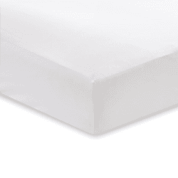 Image showing the 400Tc Cotton Sateen Double Fitted Sheet, White product.