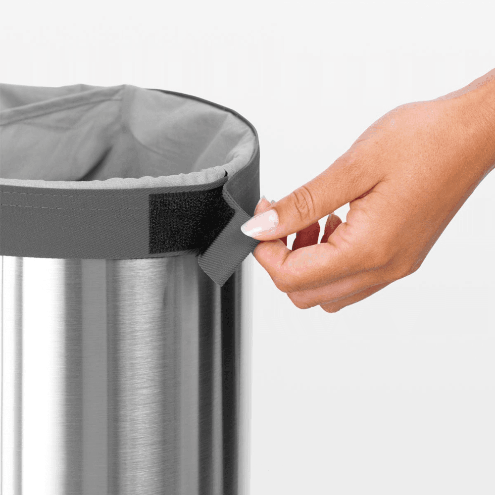 Double Laundry Bin, Matt Steel, 55L
