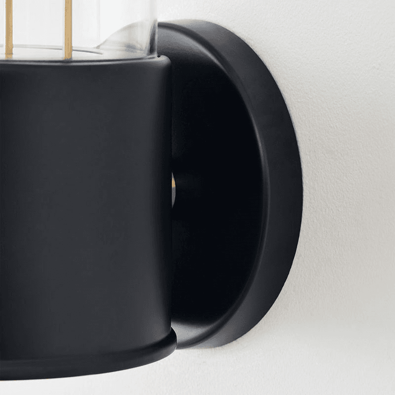 The Muse Farrow & Ball Wall Light, Hackles Black