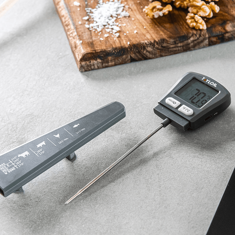 USB Rechargeable Digital Thermometer, Grey