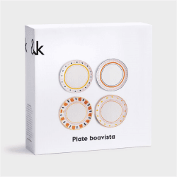 Image showing the Boavista set of 4 plates, 21.5 cm, Multi product.