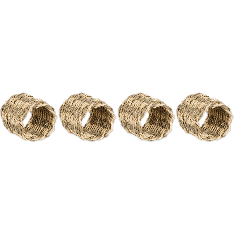 Aarushu Set of 4 Napkin Rings, D5cm, Natural