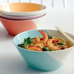 Image showing the 1815 Brights Set of 4 noodle bowls, 21cm, Mixed Colours product.