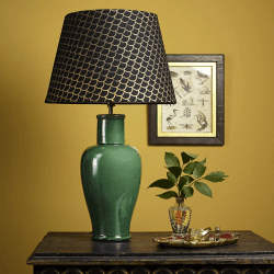 Image showing the Lolita Medium table lamp - base only, H44 x W18cm, Emerald Green product.