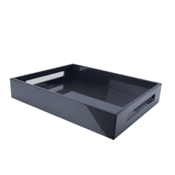Image showing the Lacquered Tray 40 x 35cm, Carbon product.