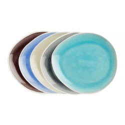 Image showing the Vie Naturelle Medium Plate, W19.5cm x D16.3cm, Grey product.