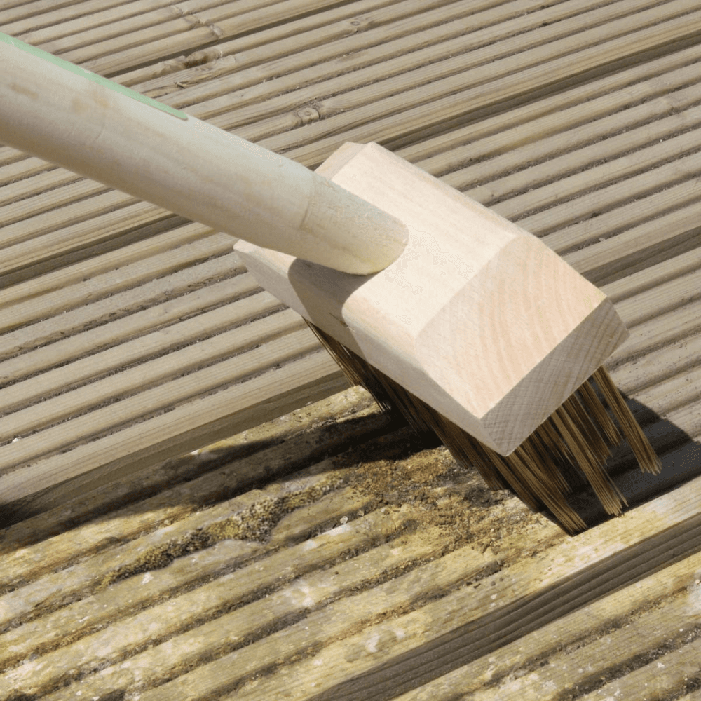 Miracle Decking Brush, Silver/Natural