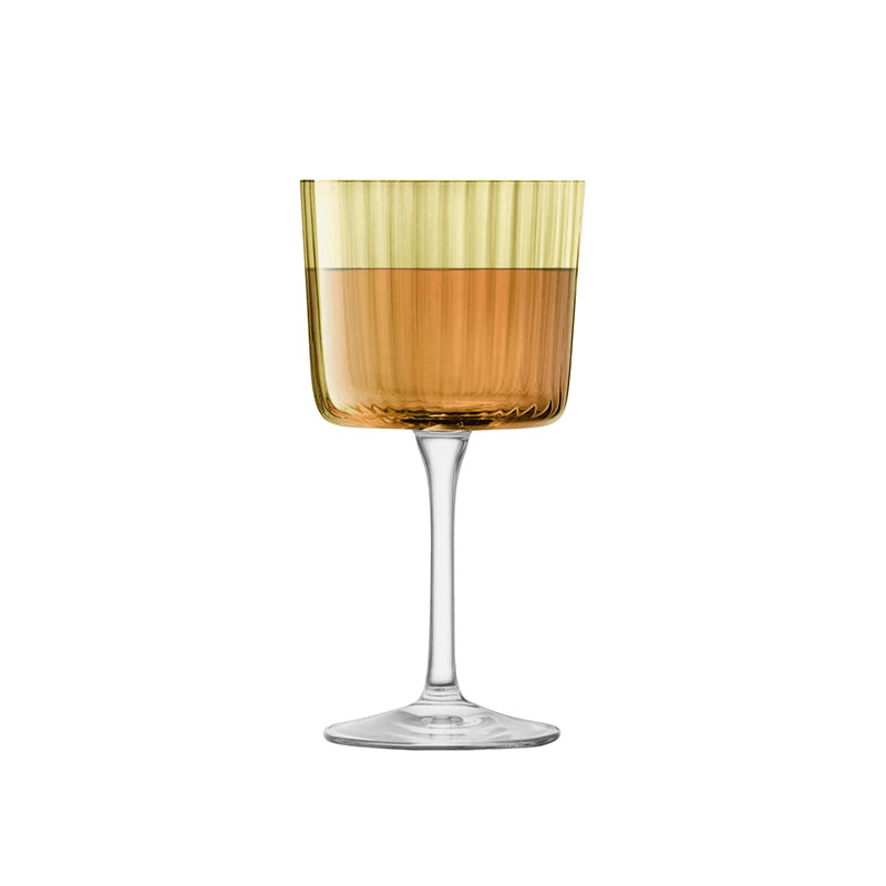 Gems Set of 4 Wine Glasses, 250ml, Amber