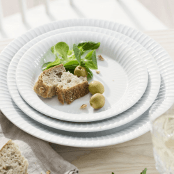 Image showing the Hammershøi Serving Plate, 28cm, White product.