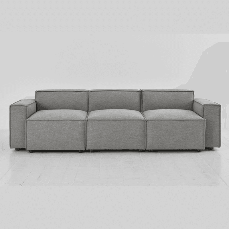 Model 03 3 Seater Linen Sofa, Shadow