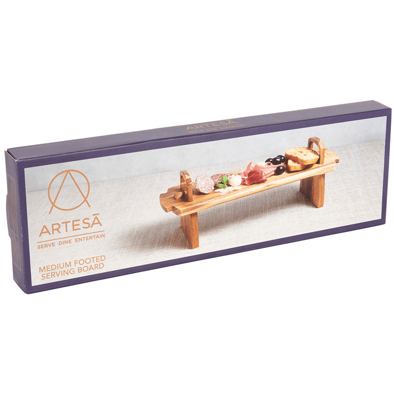 Antipasti platform platter, 37 x 12 x 13cm, acacia wood