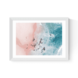 Image showing the Ingrid Beddoes Sea Bliss Print, A3, White Frame product.