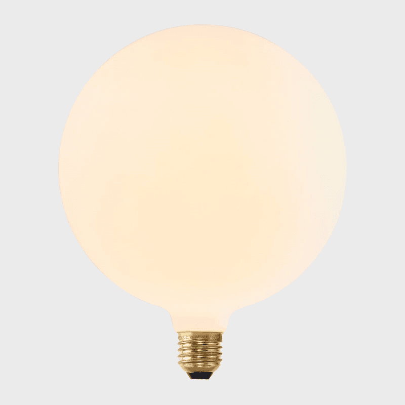 Sphere G200 8W 2000K to 2800K E27 LED Bulb, Matte Porcelain