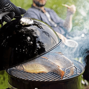 Smokey Mountain Charcoal Barbecue, 47cm, Black