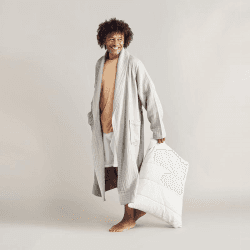 Image showing the The Dream Cotton Robe, Large, Clay product.