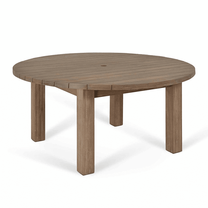 Porthallow Round Dining Table, D160cm, Natural