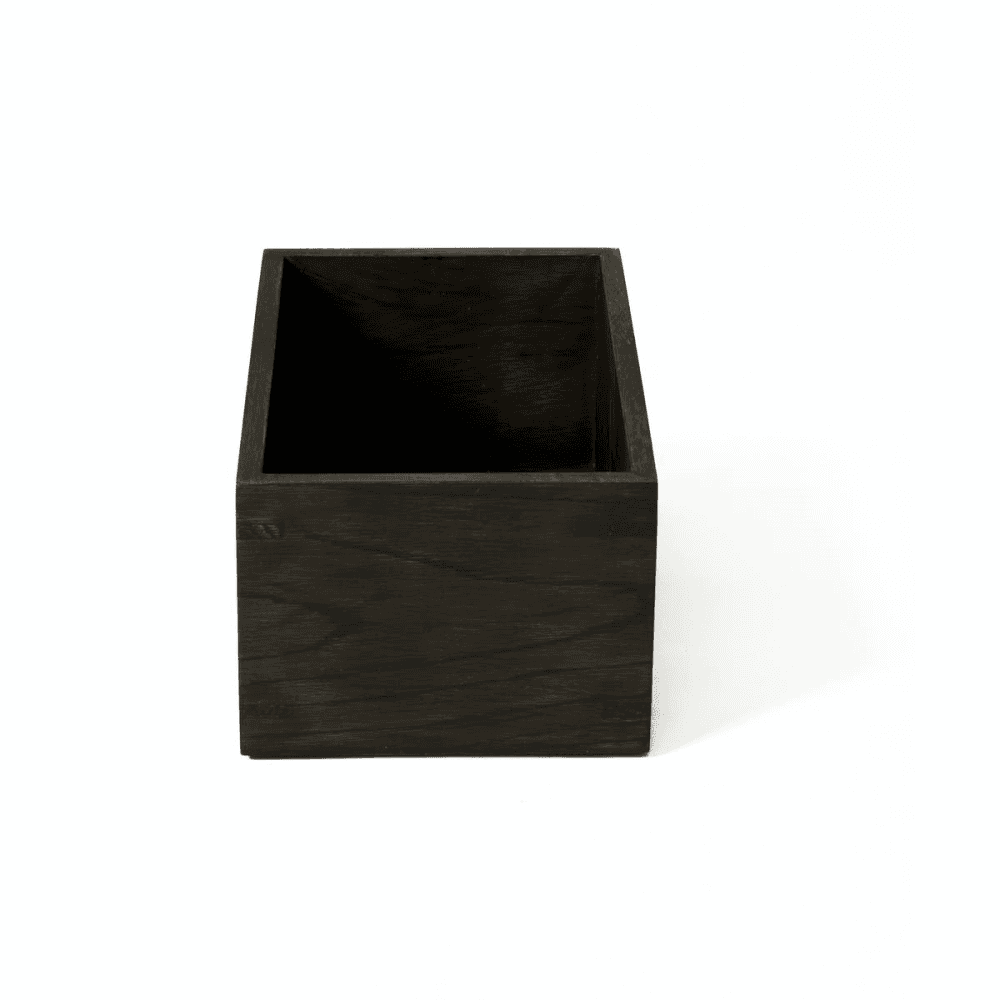 Mezza Storage box, H10 x W23 x D14cm, Dark Brown