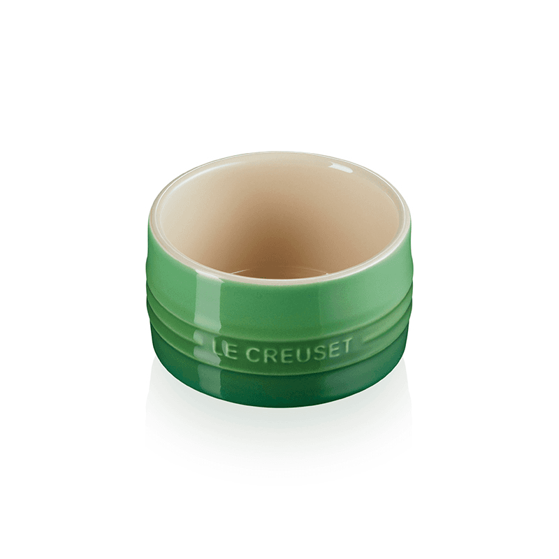 Stoneware Stackable Ramekins, Bamboo Green