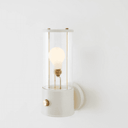 Image showing the The Muse Farrow & Ball Wall Light, Candlenut White product.