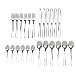 Image showing the Arch 24 Piece Cutlery Set, Stainless Steel product.