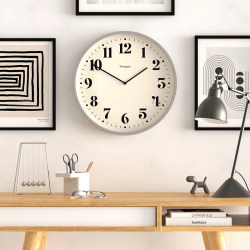 Image showing the Number Two Wall Clock, D45cm, Posh Grey product.