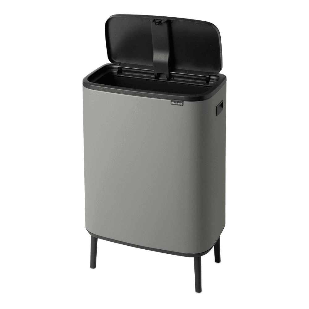 Bo Hi touch bin, 60 litre, Mineral Concrete Grey