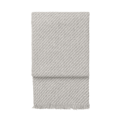 Image showing the Diagonal Throw, H190cm x W130cm, White/Light Grey product.