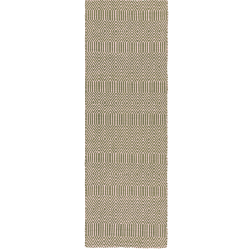 Image showing the Sloan ethnic flatweave runner, 66 x 200cm, taupe product.