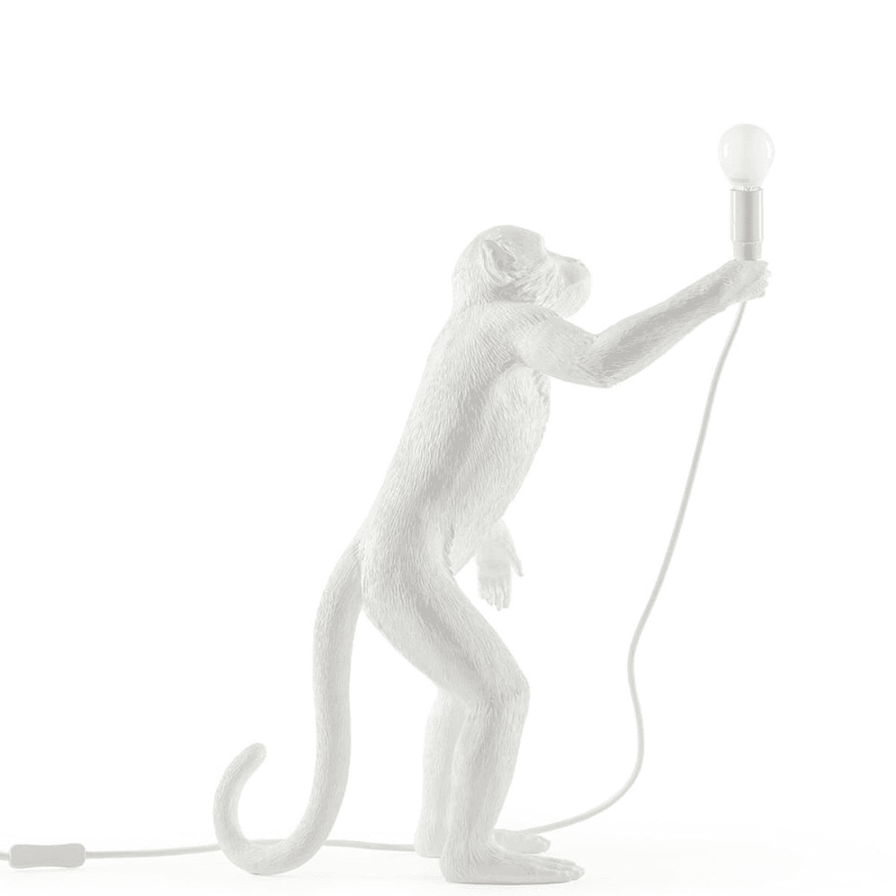 Monkey - Standing Lamp, H54cm, resin