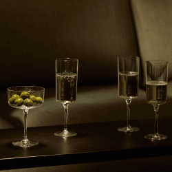Image showing the Gio Set of 4 Champagne Flutes, 210ml, Clear product.