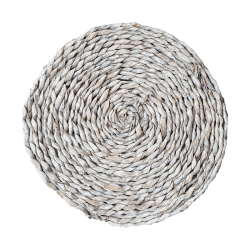 Image showing the Seagrass Set of 2 Placemats, D32cm, Grey product.