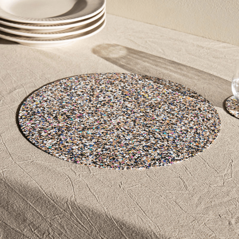 Beach Clean Set of 4 Placemats, D30cm, Multi
