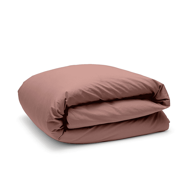 Relaxed Cotton Super King Duvet Cover, Rust