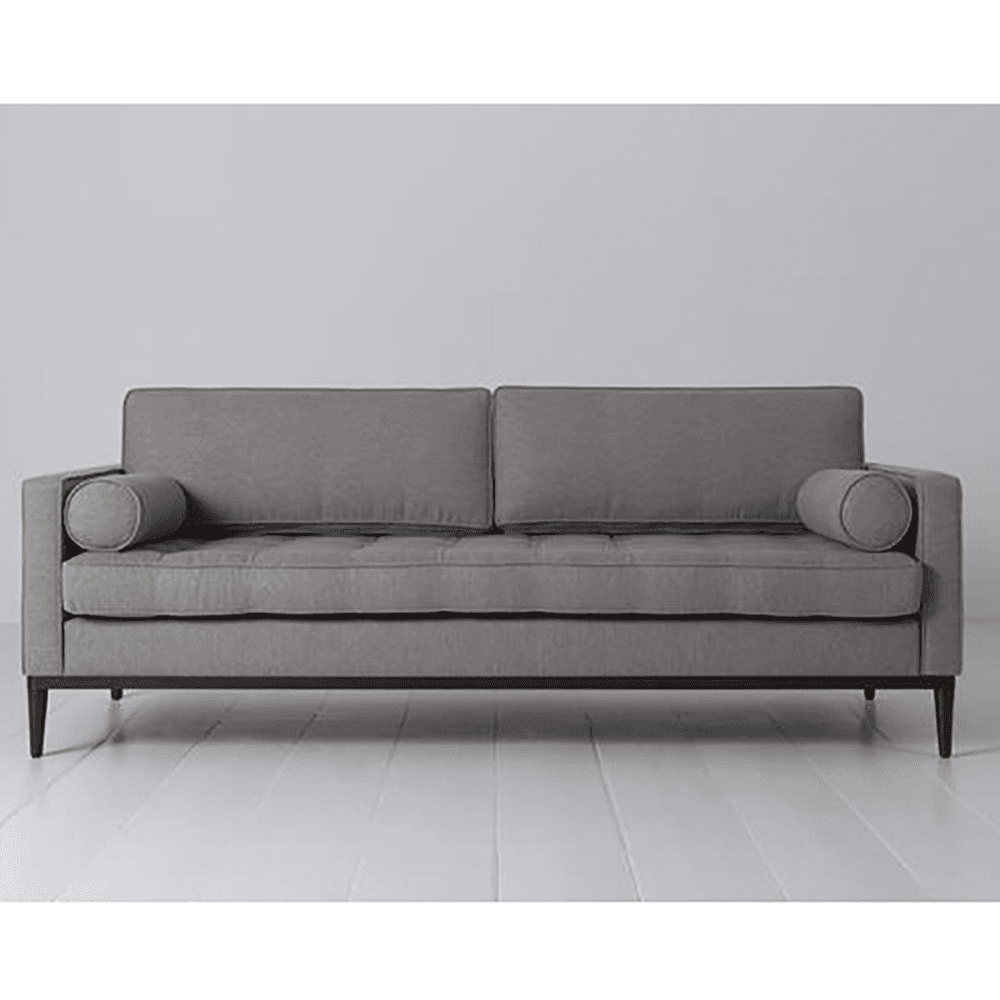 Model 02 3 Seater Linen Sofa, Shadow