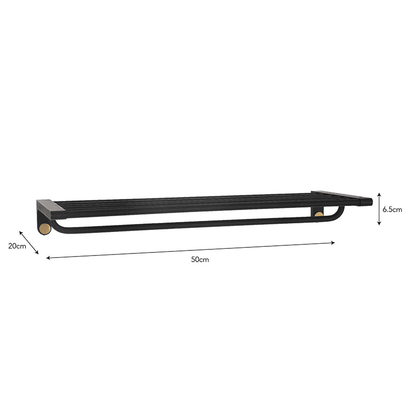 Adelphi Wall Shelf, Black
