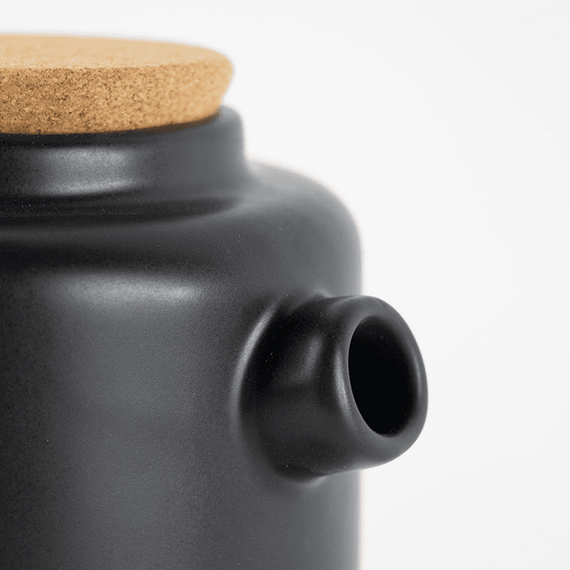 Eco Tea Set for Two, Matt Black