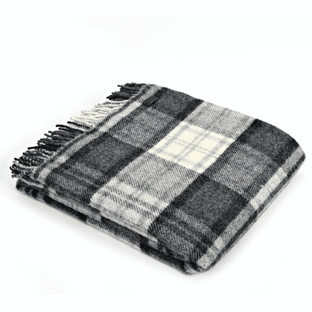 Cottage Throw, 150 x 183cm, Grey Check