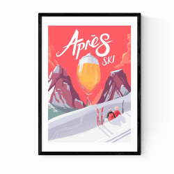 Image showing the Mark Harrison Apres Ski Print, Pink product.