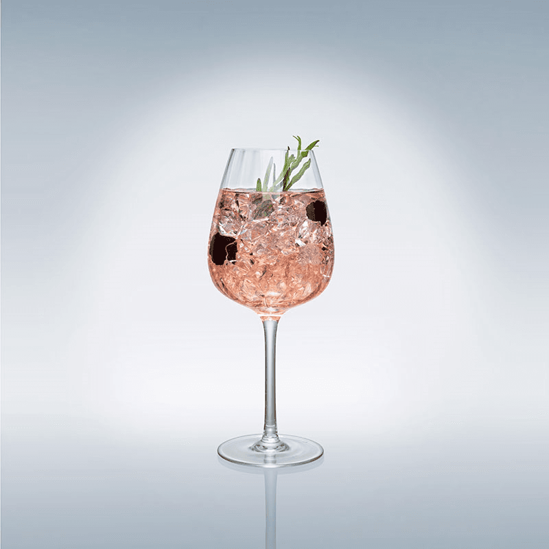 Rose Garden White Wine Goblet Set of 4, 125ml, Clear