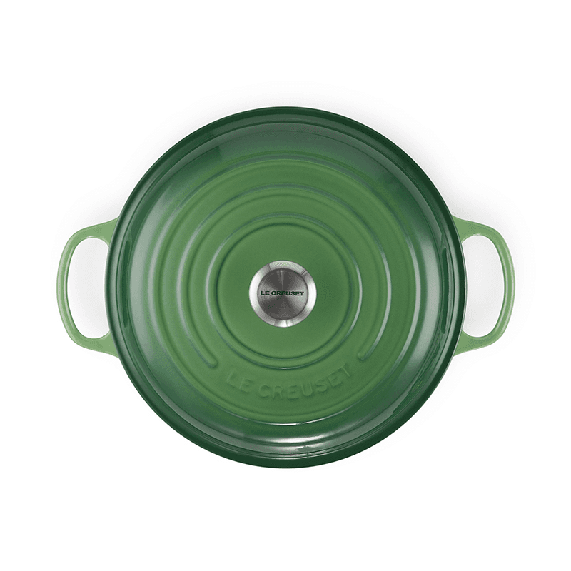 Signature Cast Iron Shallow Casserole, 30cm, Bamboo