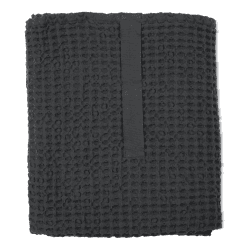 Image showing the Waffle Towel and blanket, 150cm x 100cm, Dark Grey product.