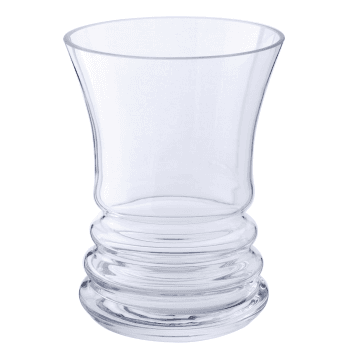 Image showing the Wibble Wide vase, H18cm, Clear product.
