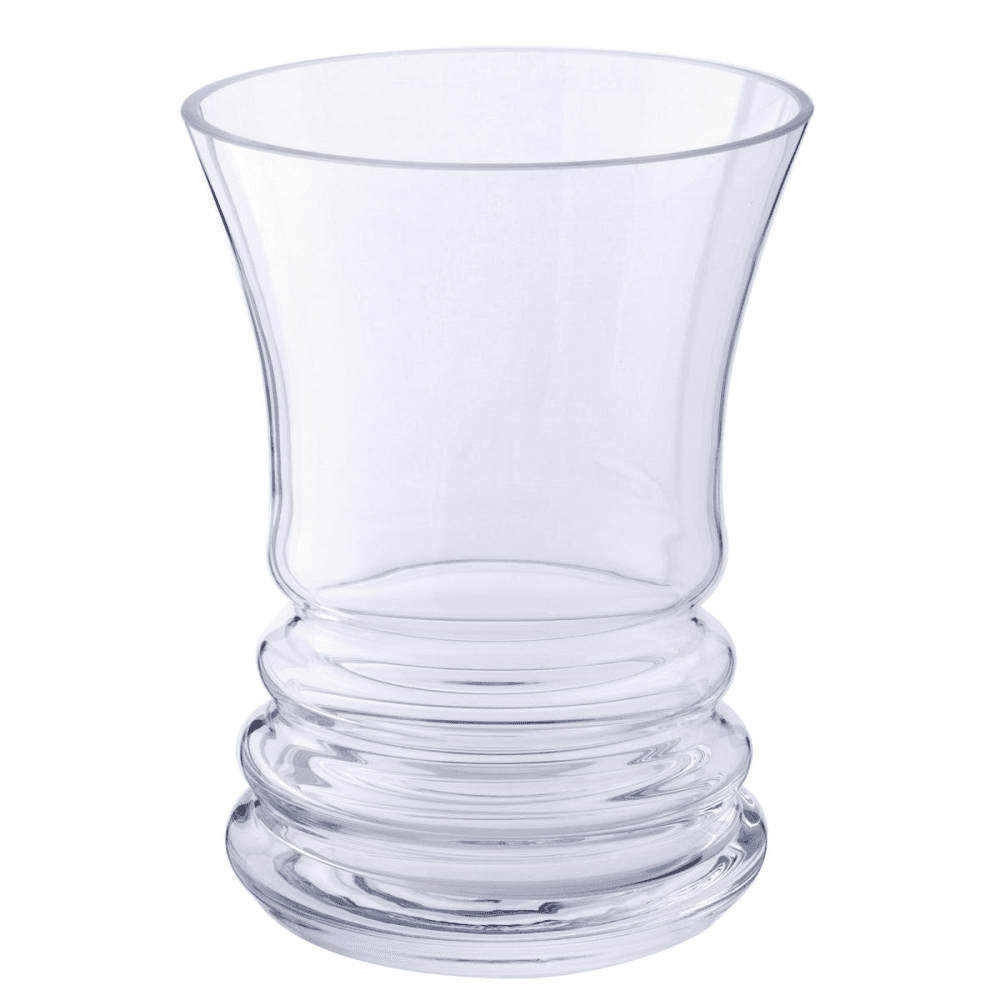 Wibble Wide vase, H18cm, Clear