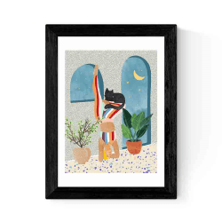 Image showing the 84 Oranges Headstand Print, Multi product.