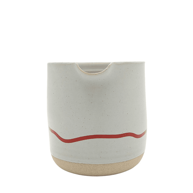 Studio Jug, 400ml, Pebble & Red