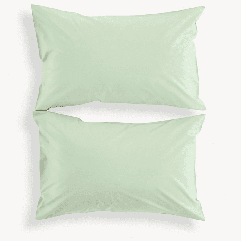 200TC Organic Pair of Standard Pillowcase, Sage